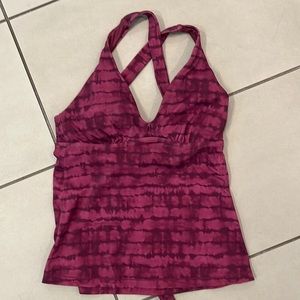 Athleta tankini. S, ties mid back.